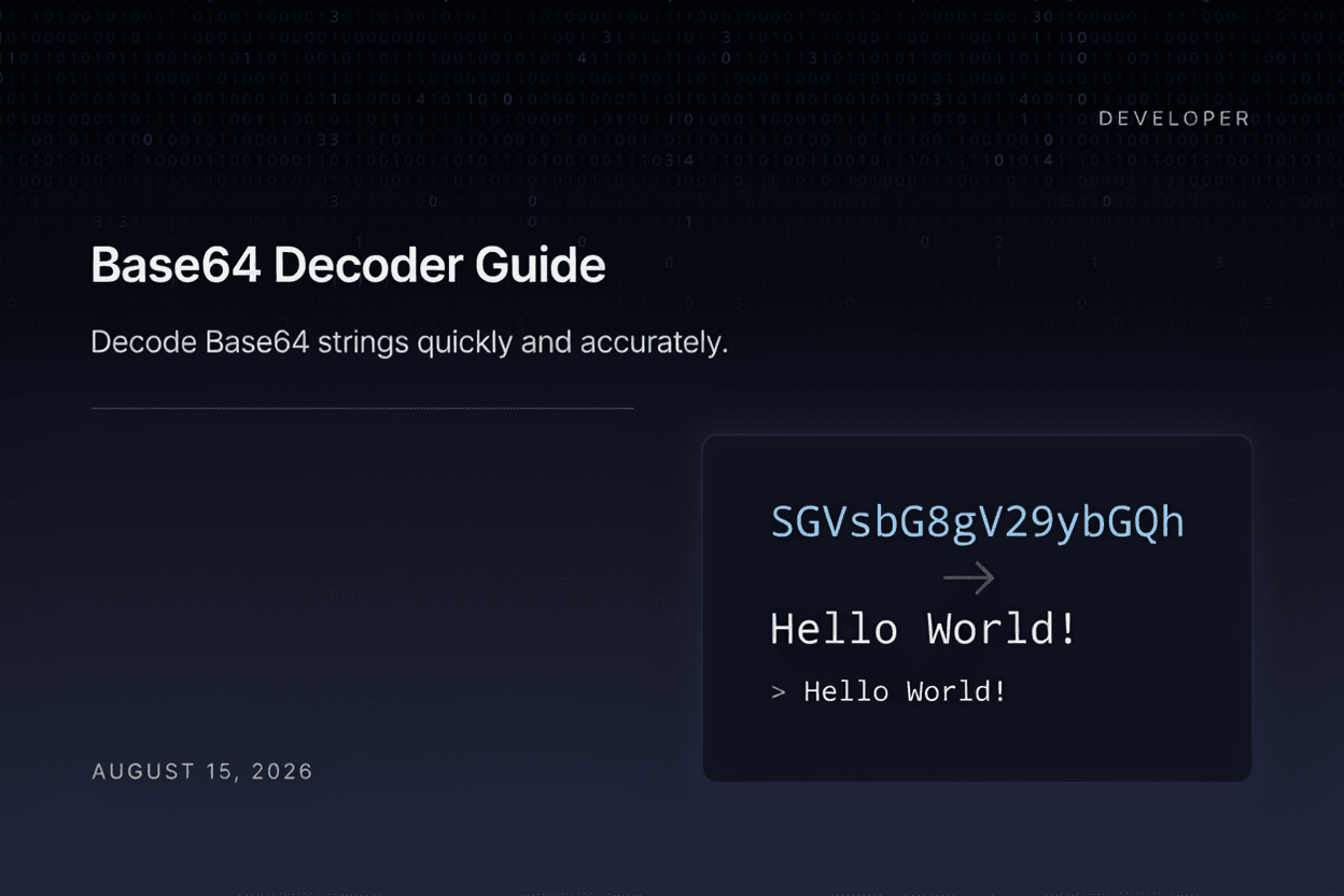Base64 Decoder Guide