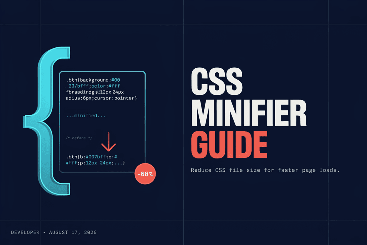 CSS Minifier Guide