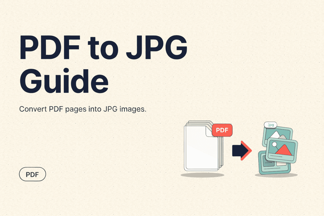 PDF to JPG Guide