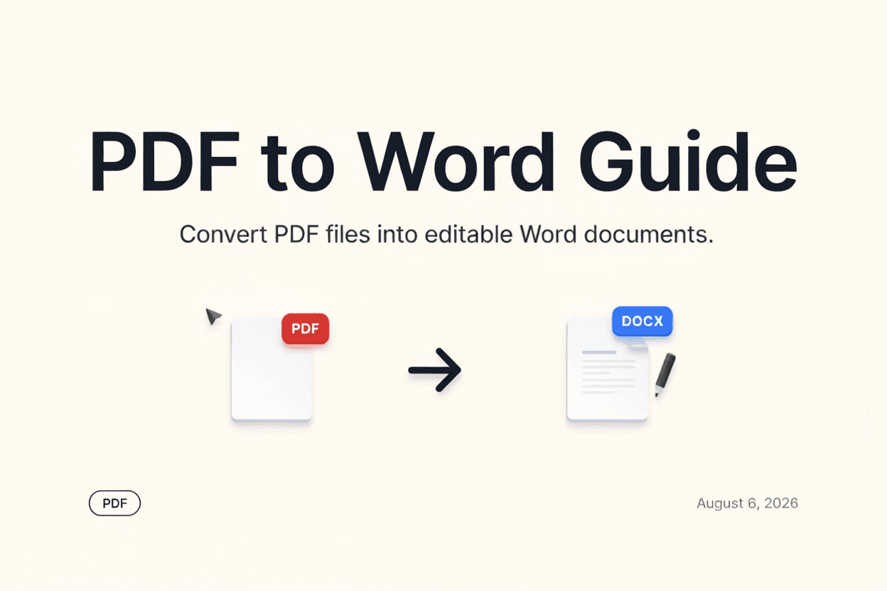 PDF to Word Guide